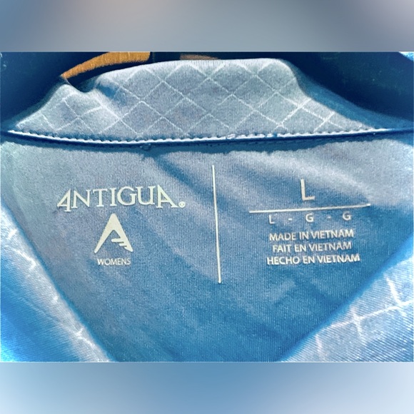 ANTIGUA GOLF Women’s INSPIRE short sleeve polo in Columbia Blue, Size M, NWT - Picture 3 of 10